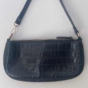 Vintage Pleather Snakeskin Shoulder Bag
